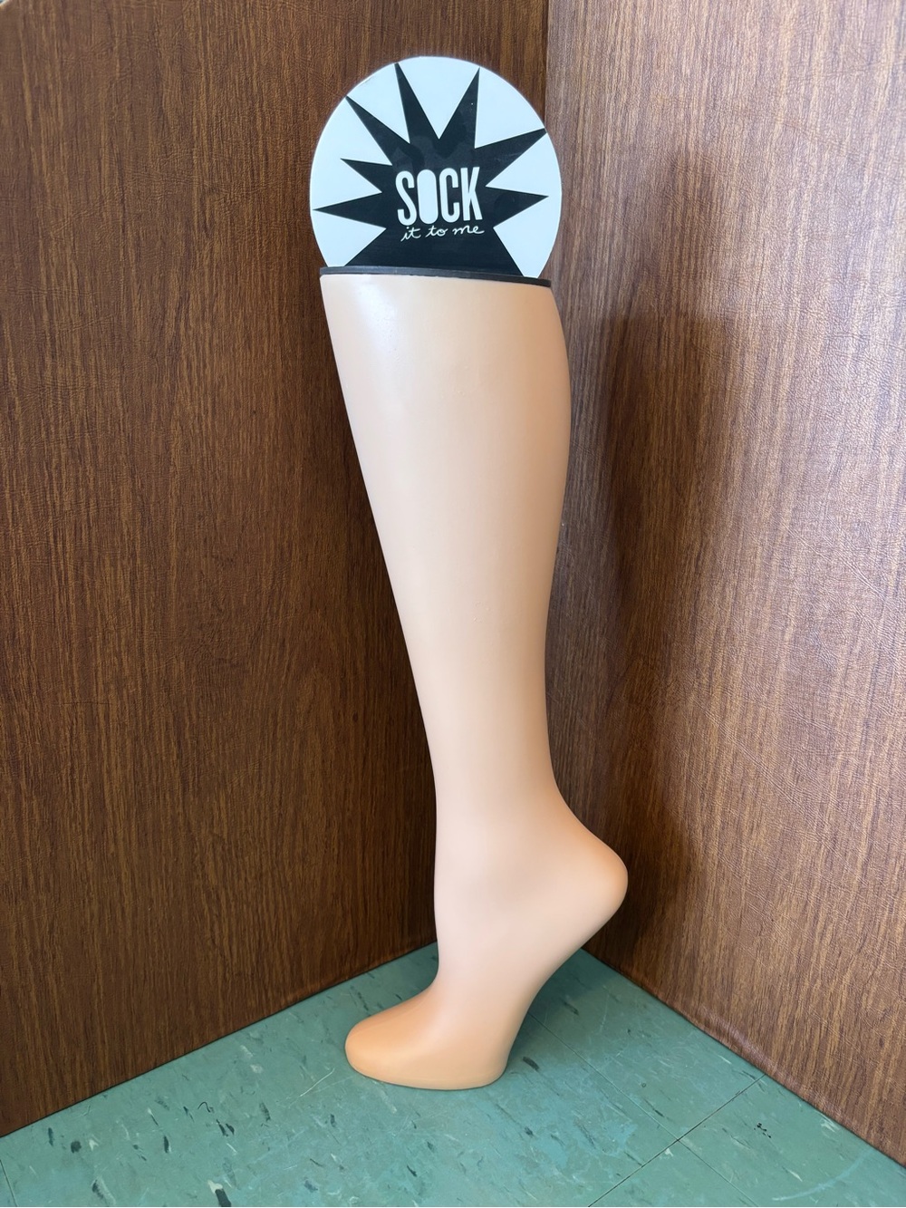 Free standing mannequin leg calf half leg for socks stockings